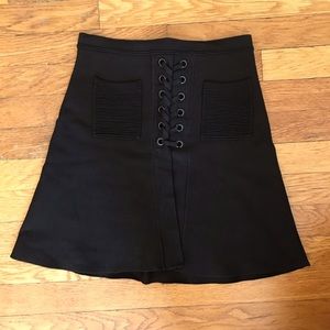 Sandro Black Knit Miniskirt